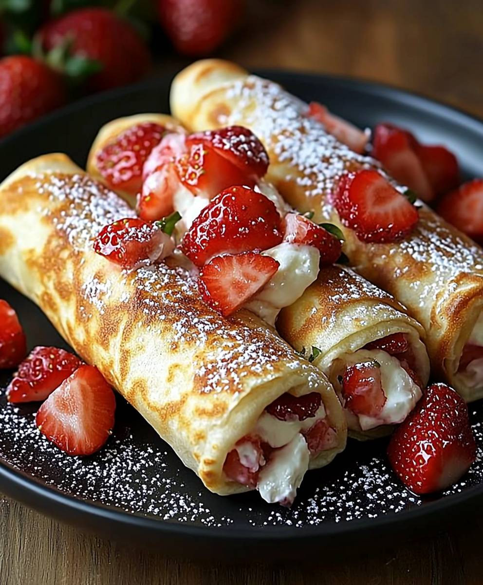 Strawberry Cheesecake Chimichangas