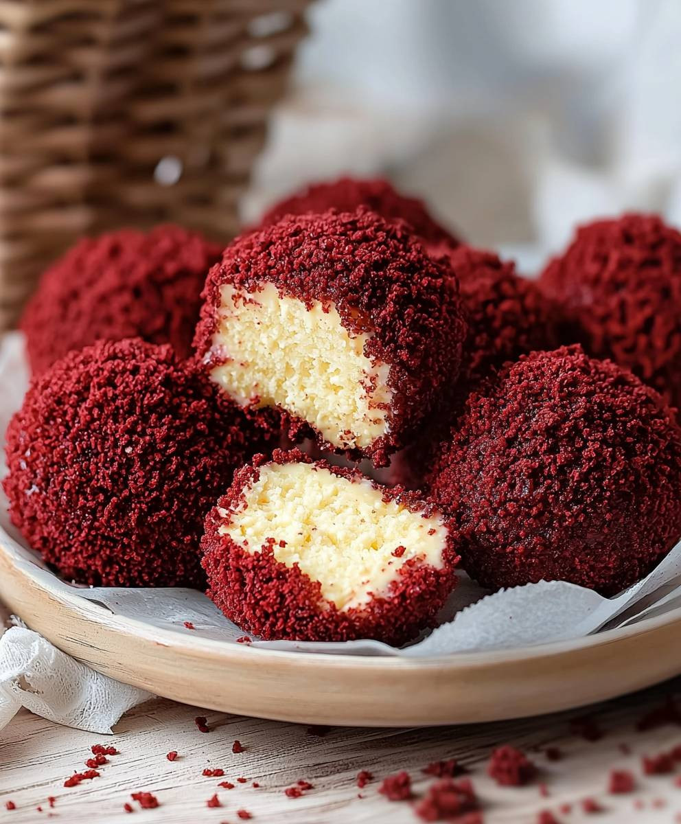 Red Velvet Cheesecake Bites