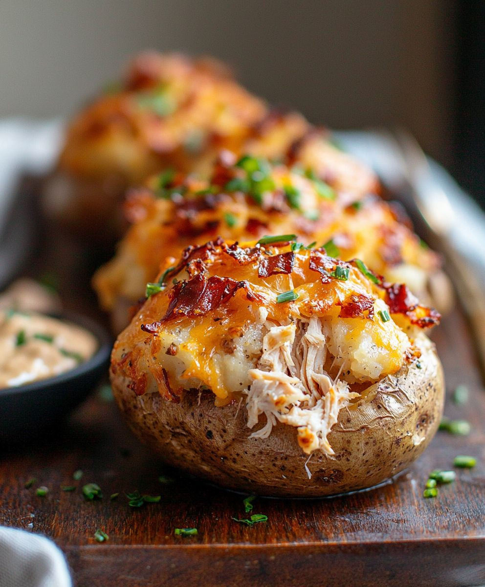 Crack Chicken Baked Potatoes