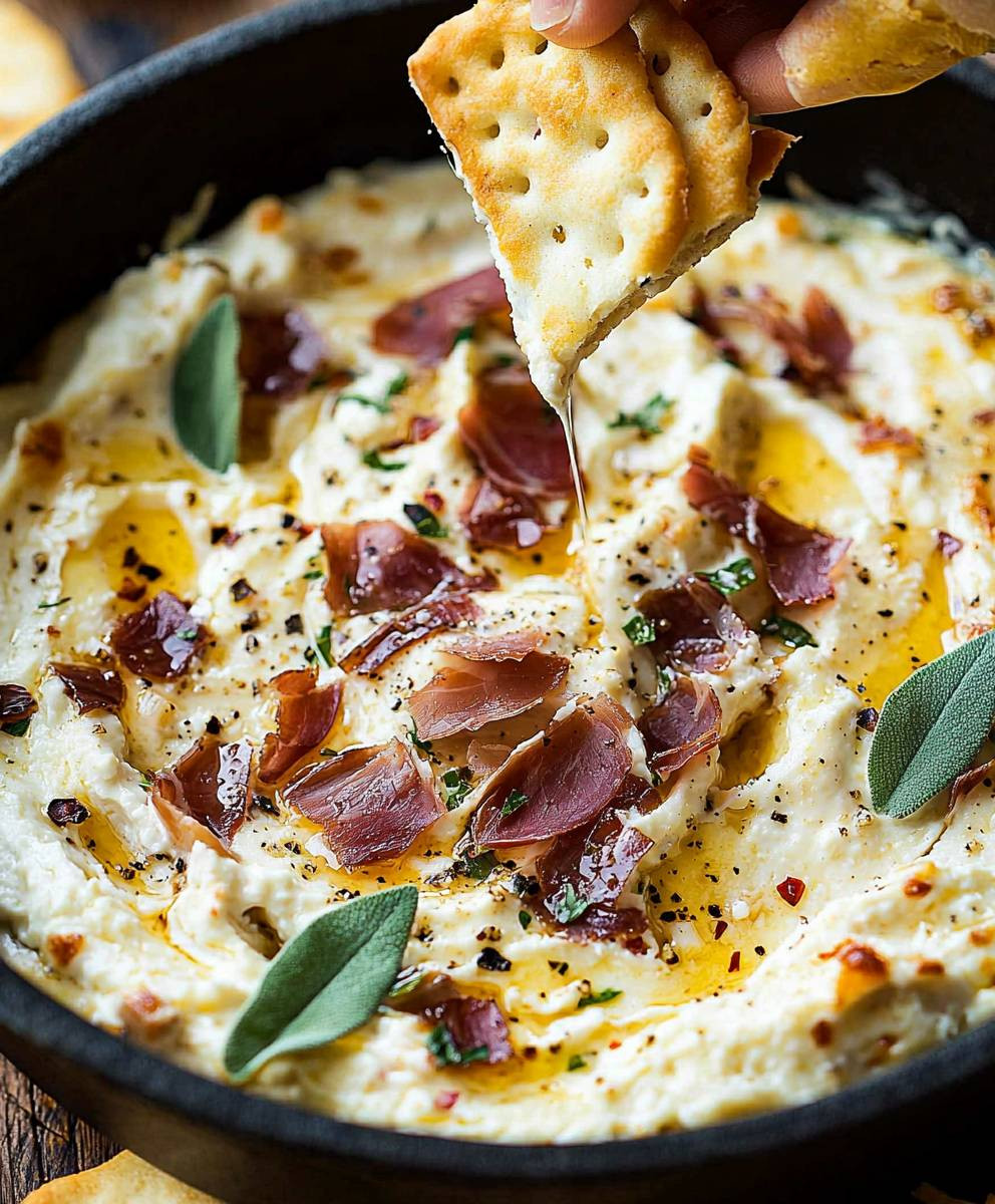 Roasted Garlic Prosciutto Dip