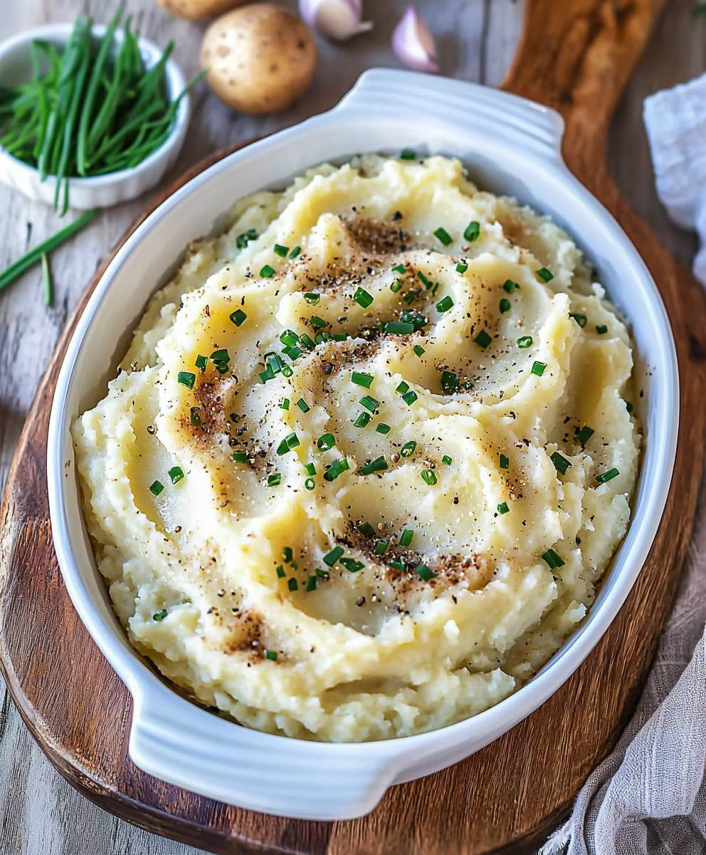 Sour Cream Chive Mashed Potatoes
