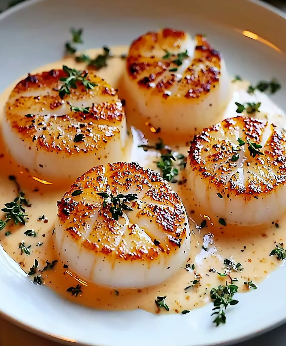 Elegant Scallops Vodka Cream Sauce