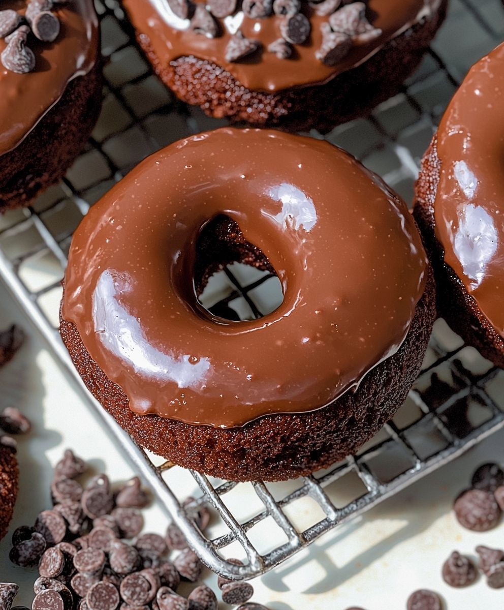 Healthy Chocolate Protein Donuts