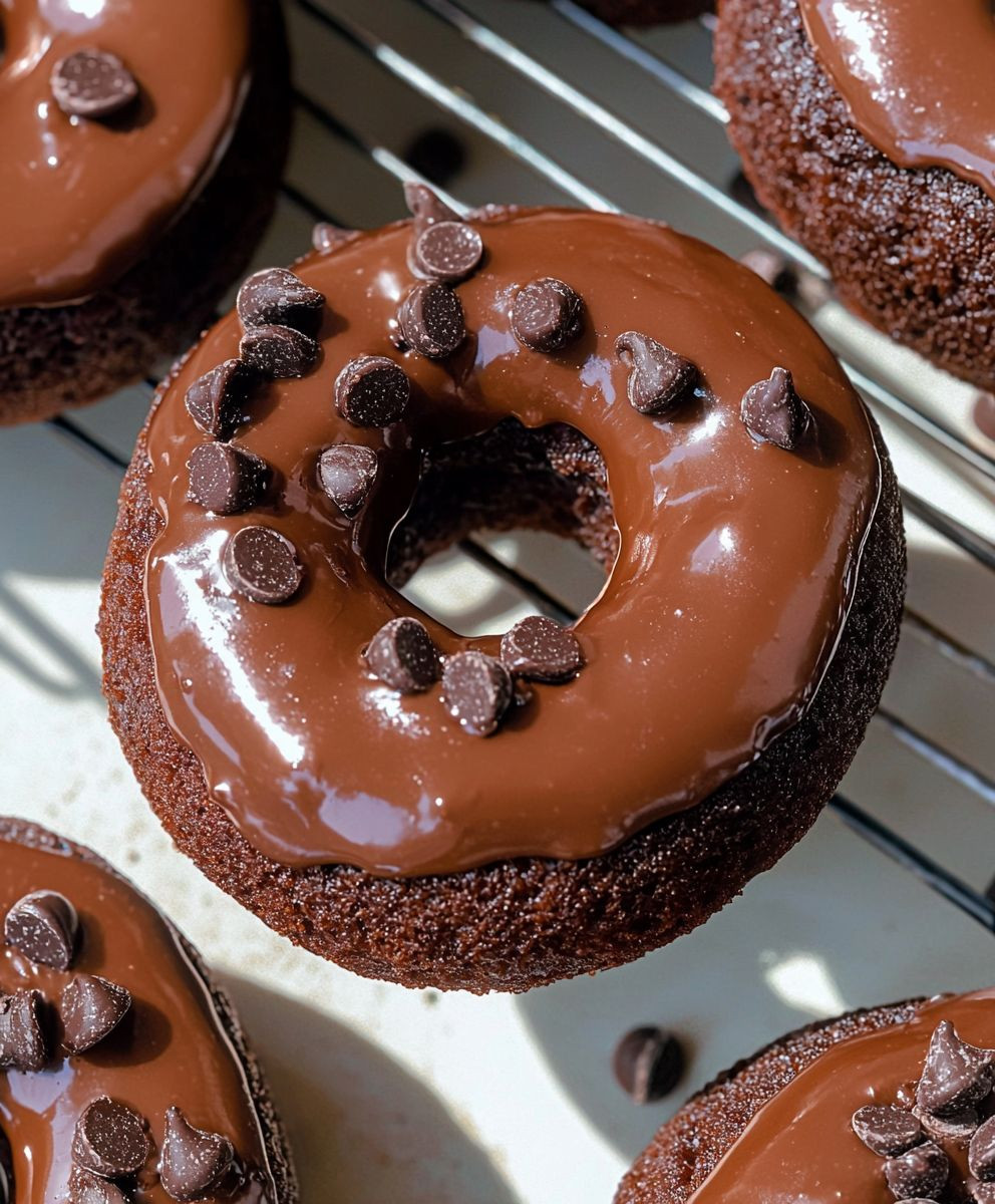 Healthy Chocolate Protein Donuts