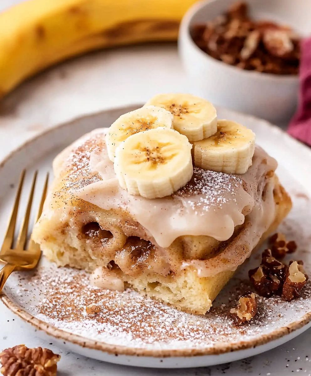 Banana Bread Cinnamon Rolls
