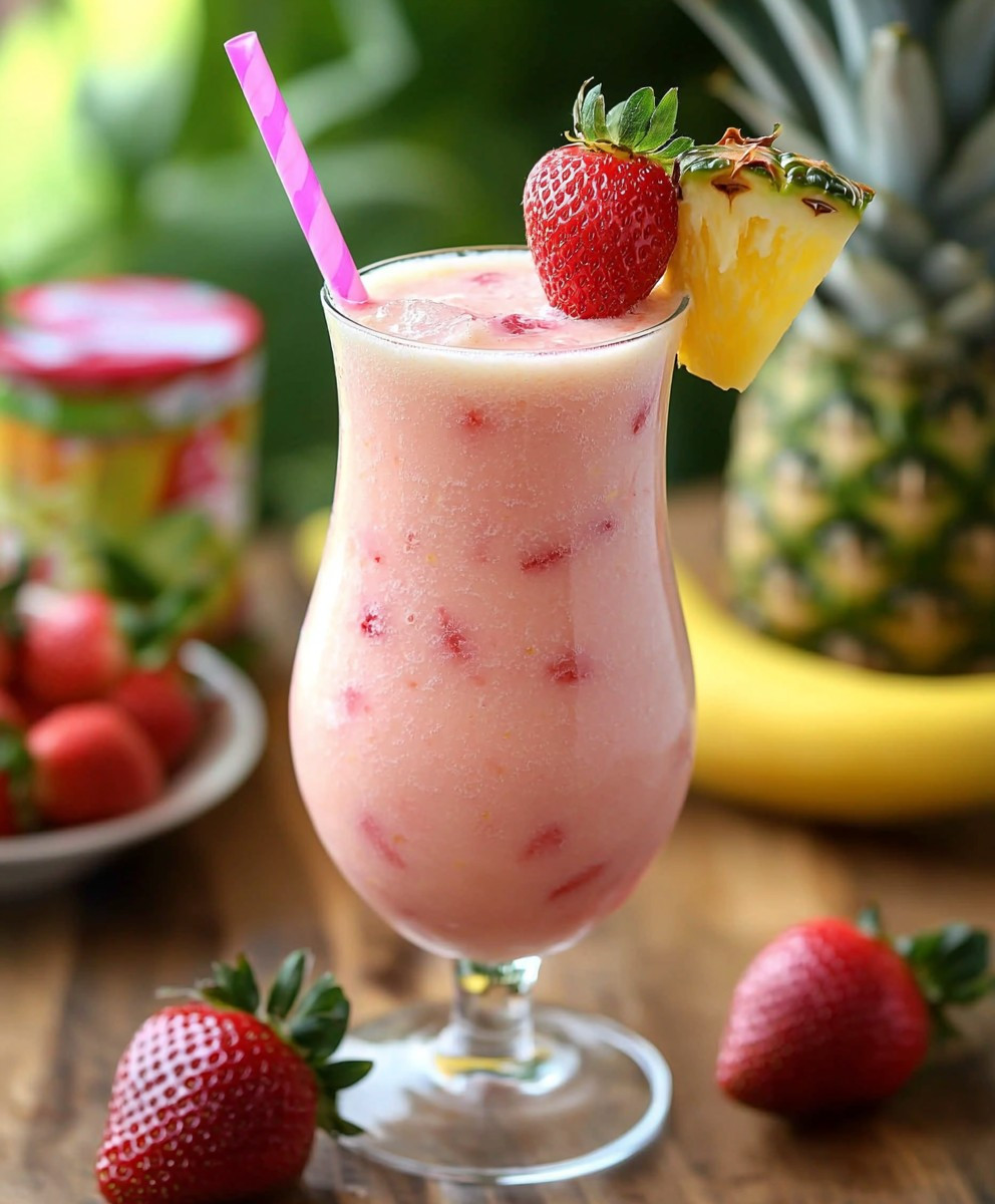 Virgin Strawberry Pina Colada