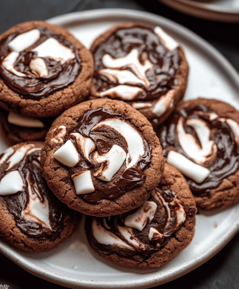 Chocolate Marshmallow Cookies