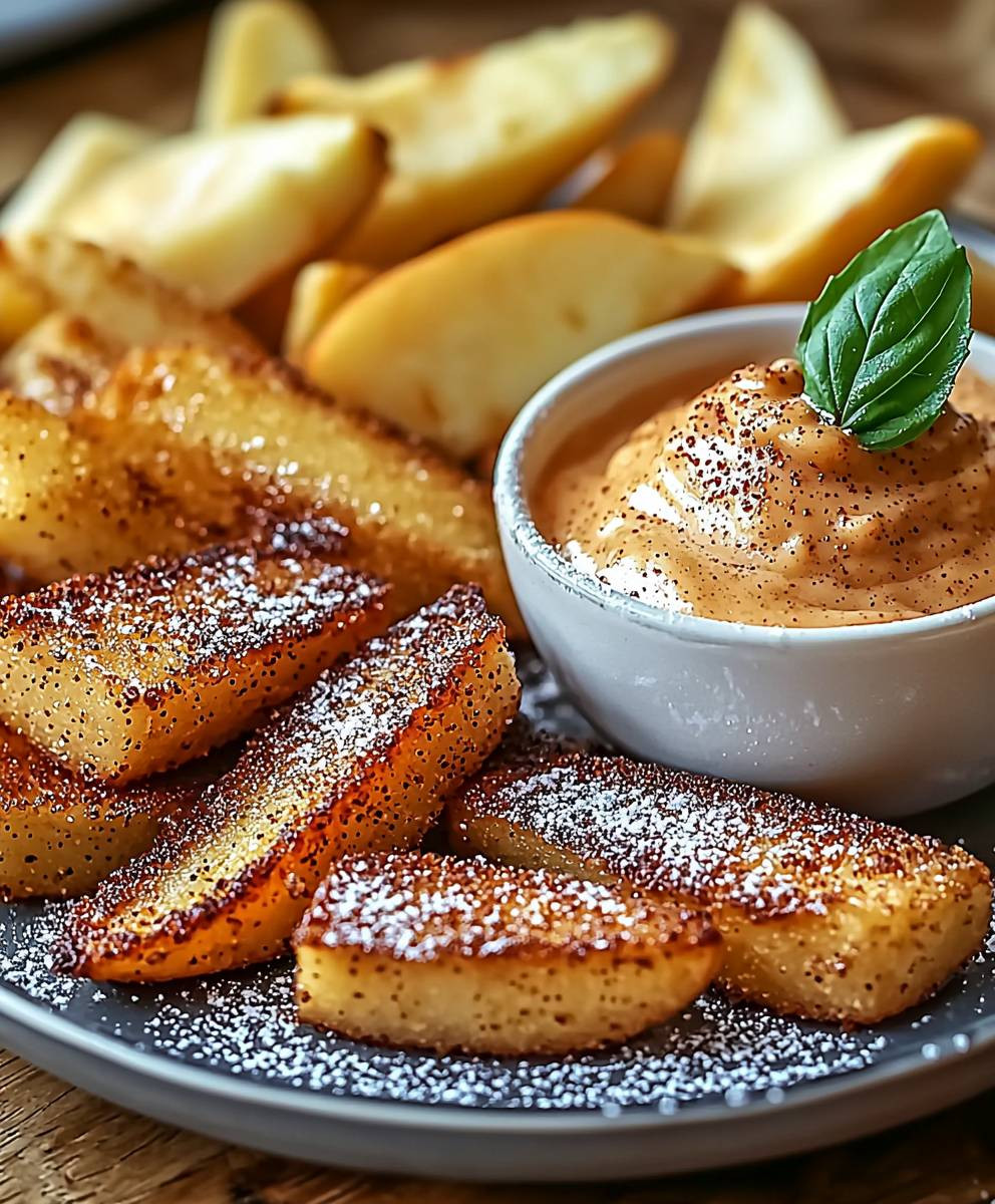 Air Fried Apple Wedges