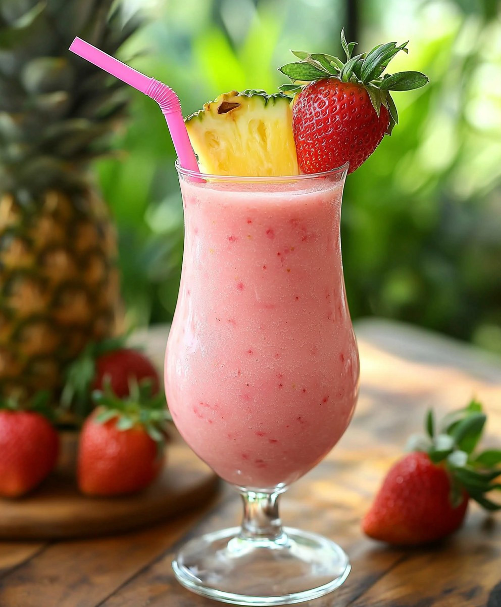 Virgin Strawberry Pina Colada