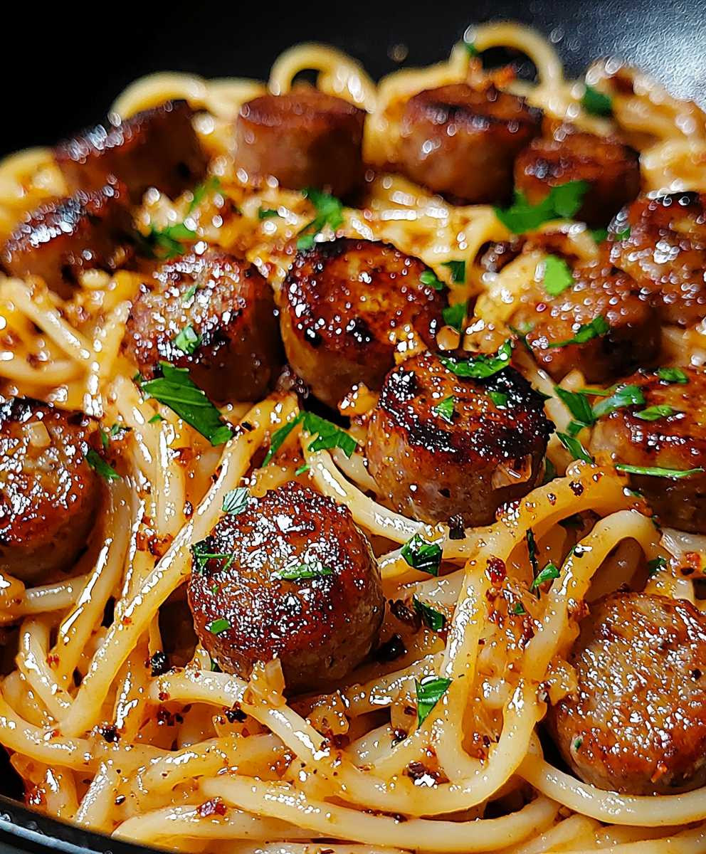 Honey Garlic Sausage Pasta