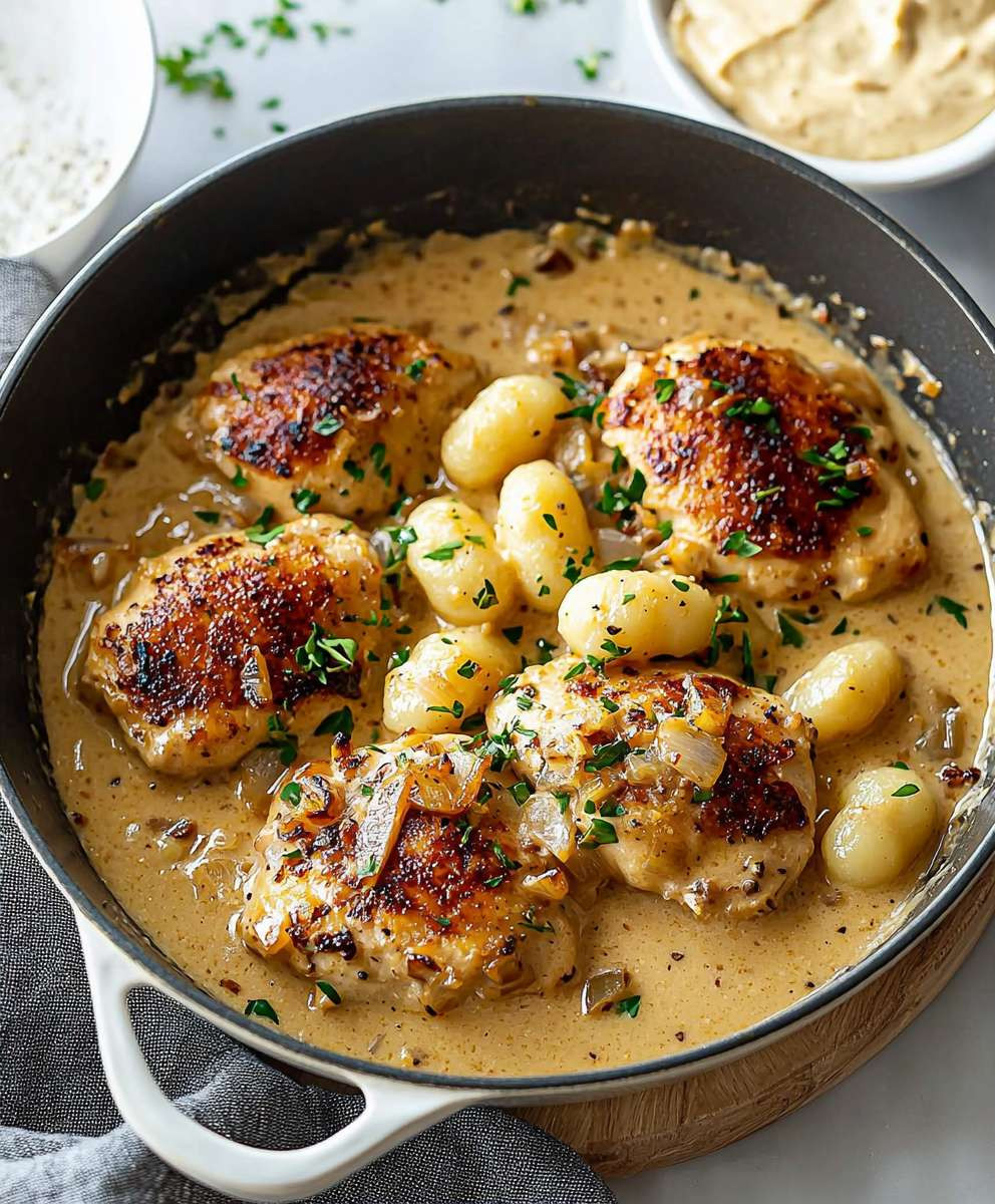 Creamy Garlic Chicken Gnocchi