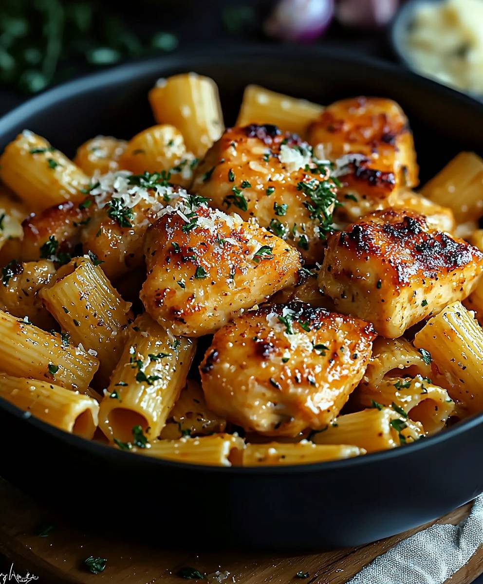 Garlic Butter Chicken Rigatoni