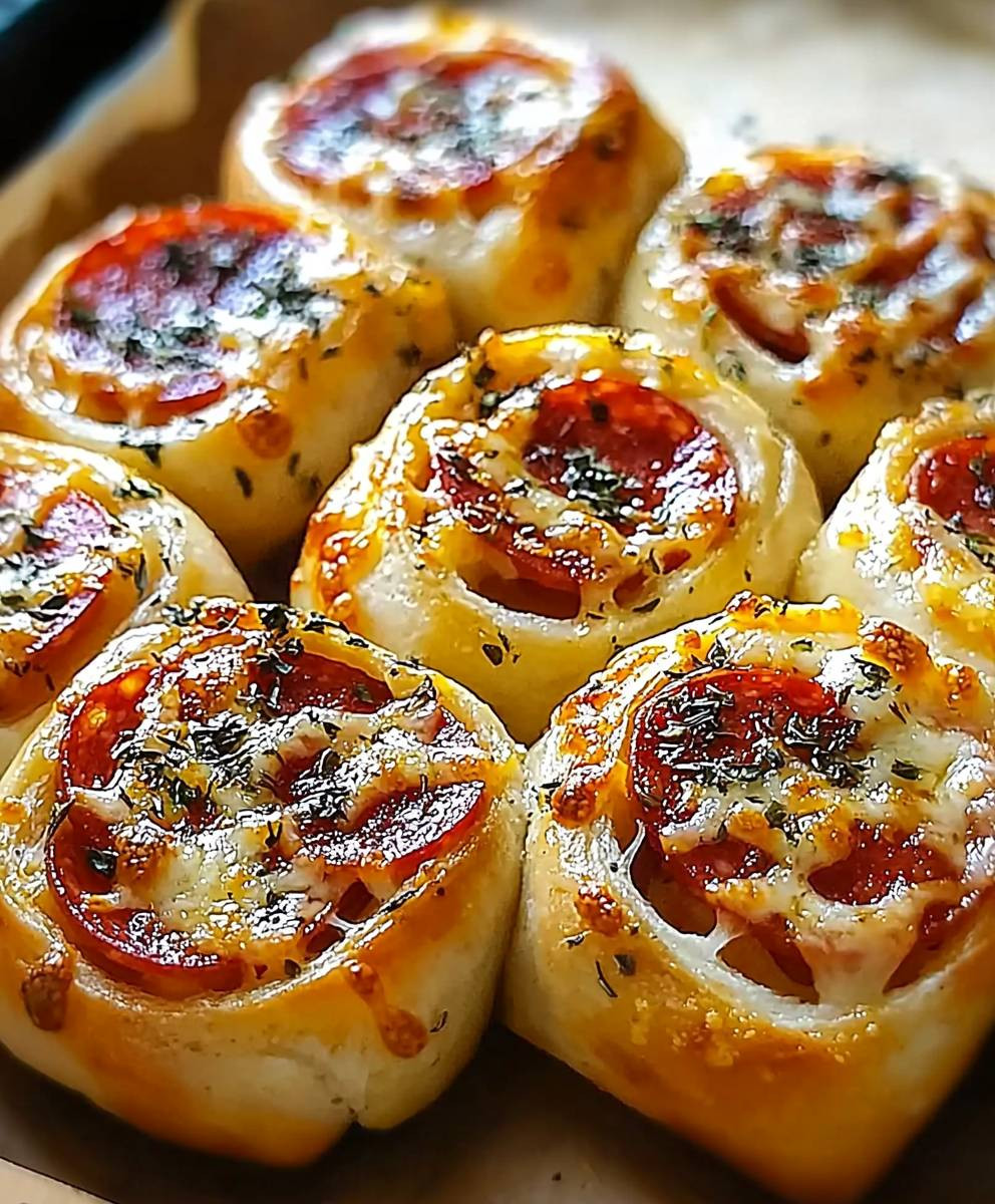 Cheesy Pepperoni Rolls