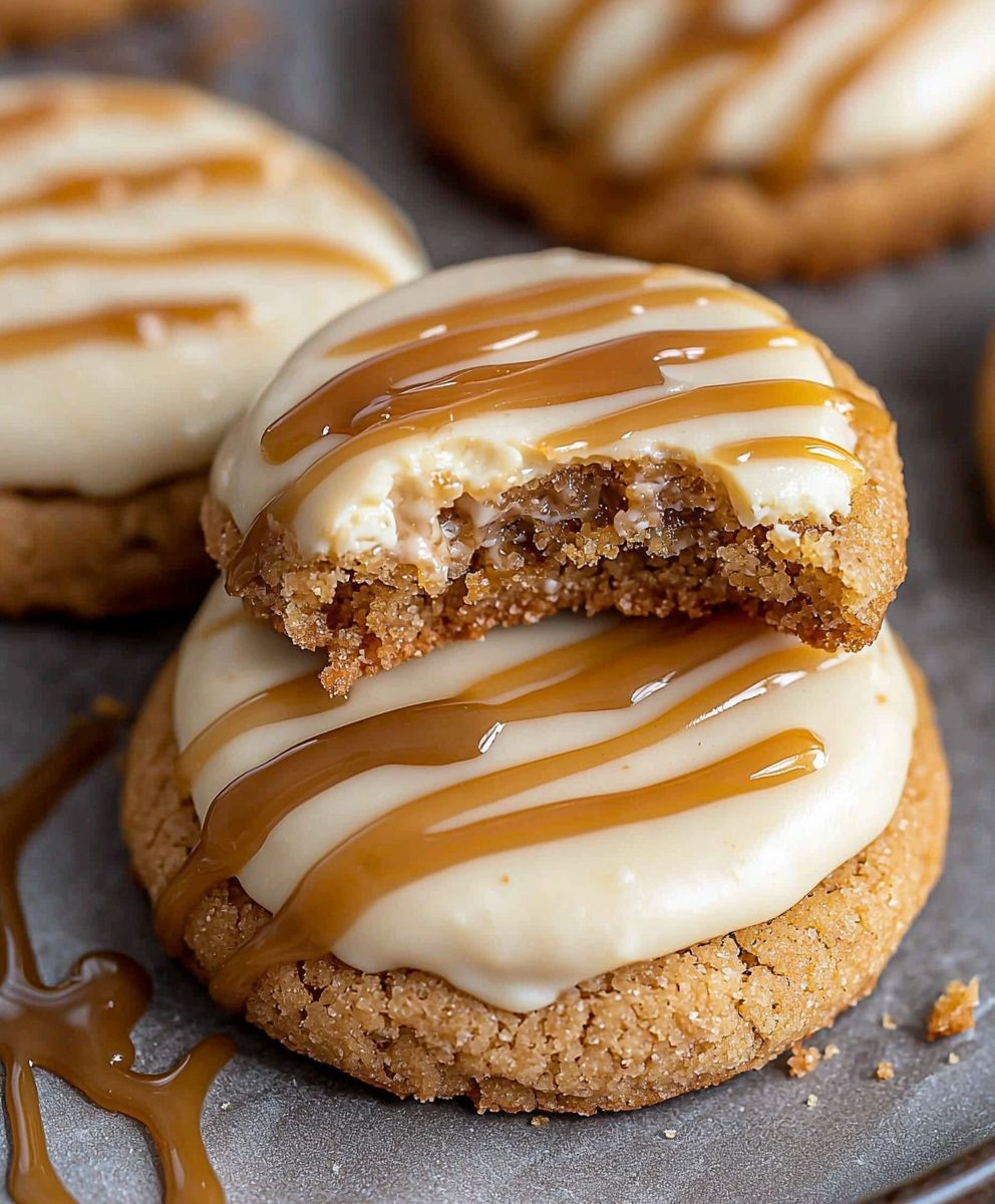Crumbl Salted Caramel Cookies