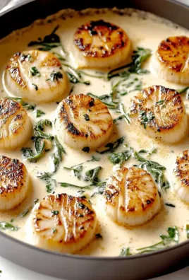 Creamy Tuscan Scallops