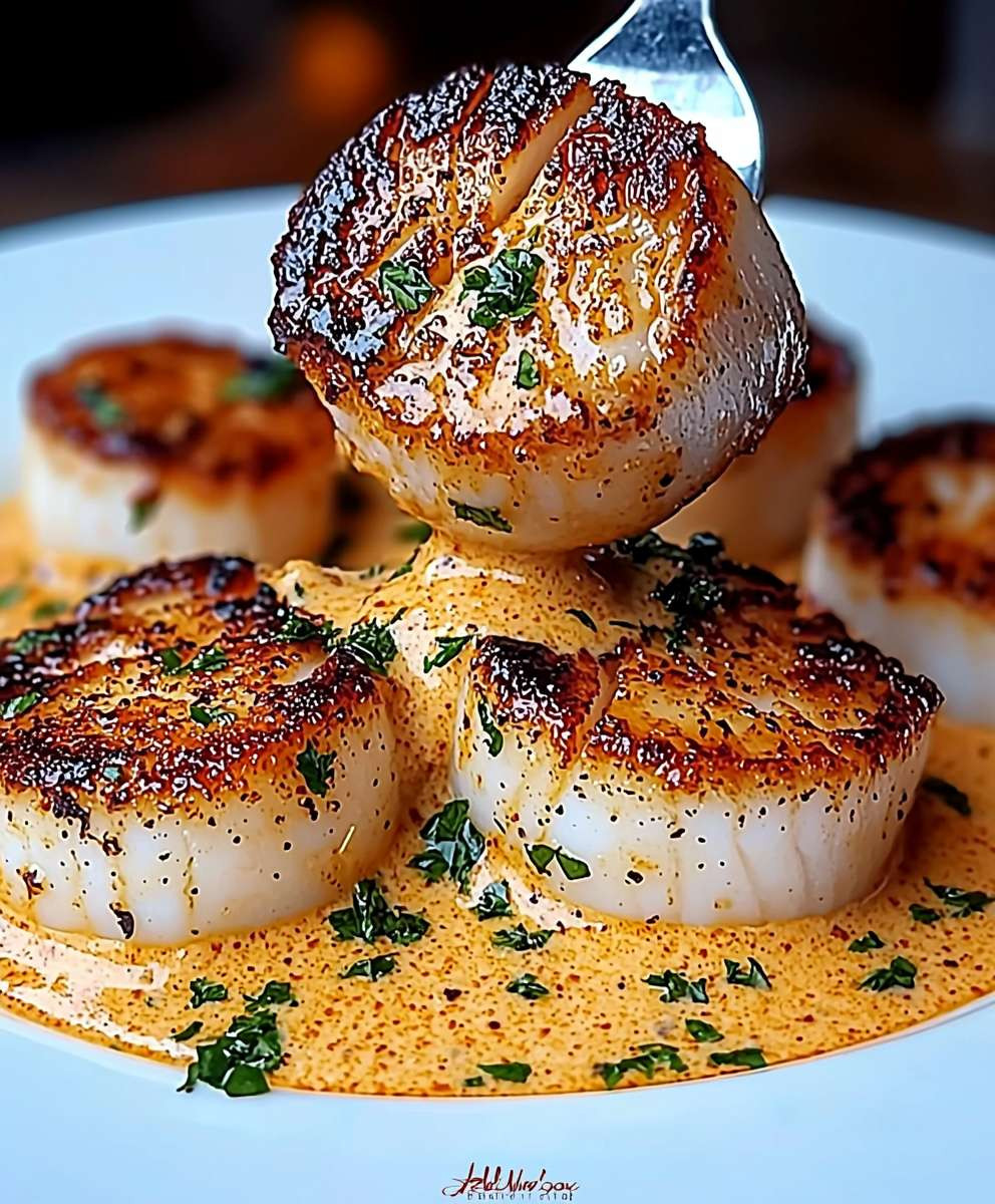 Seared Scallops Cajun Cream Sauce