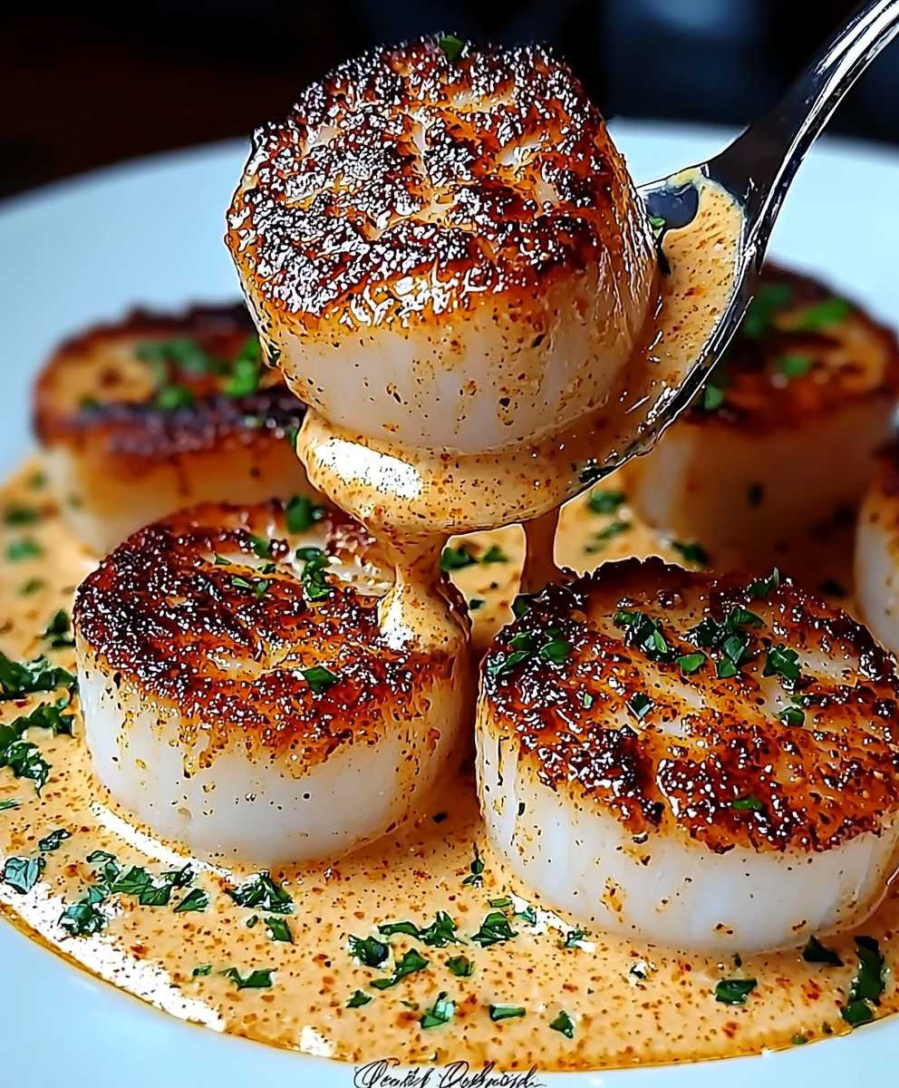 Seared Scallops Cajun Cream Sauce