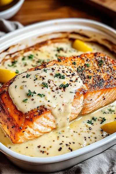 Baked Boursin Salmon – Creamy, Flavorful & Perfectly Baked