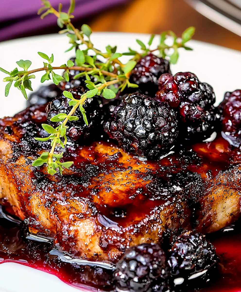 Blackberry Pork Chops