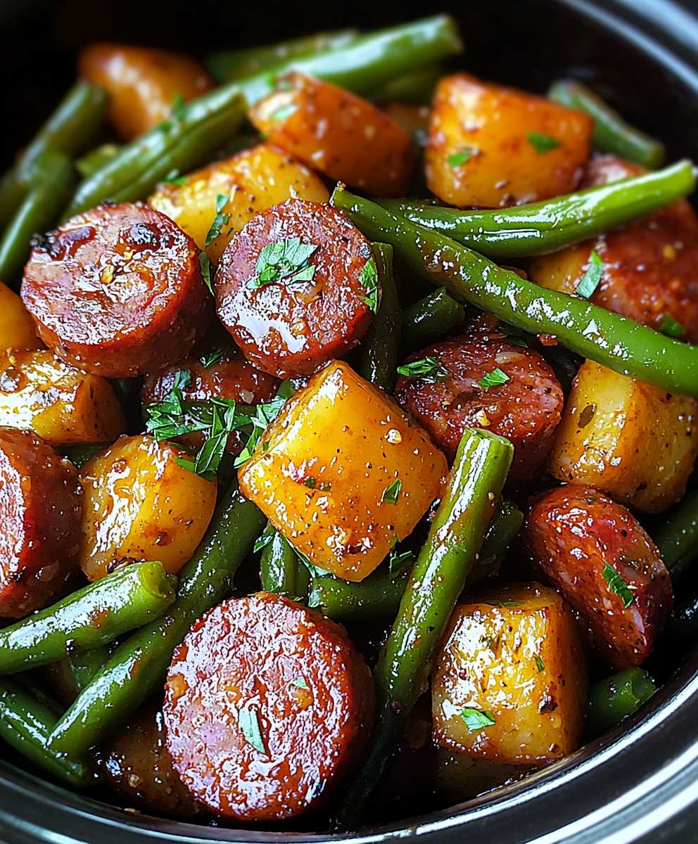 Kielbasa and Green Beans