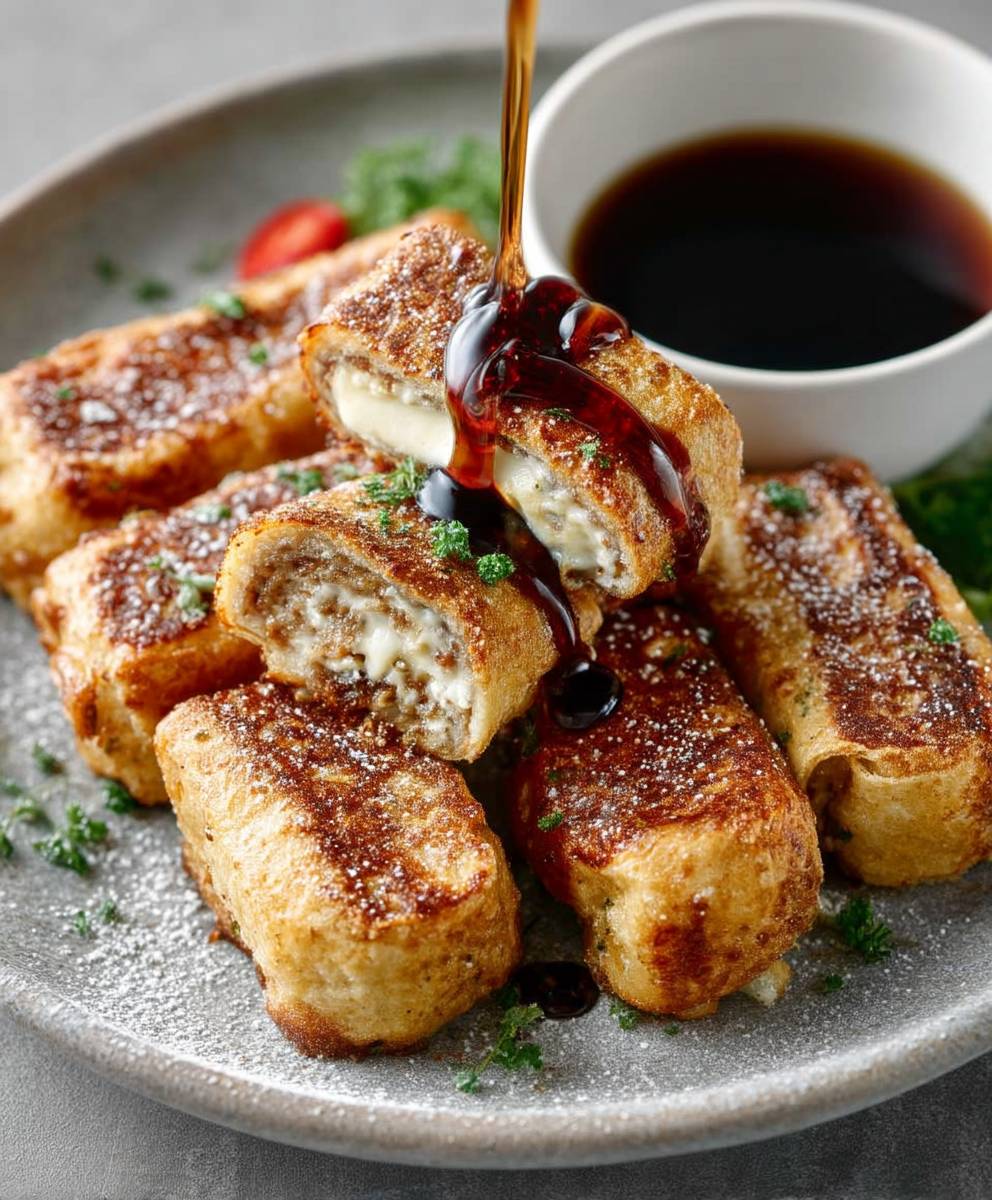 Sausage french toast rollups
