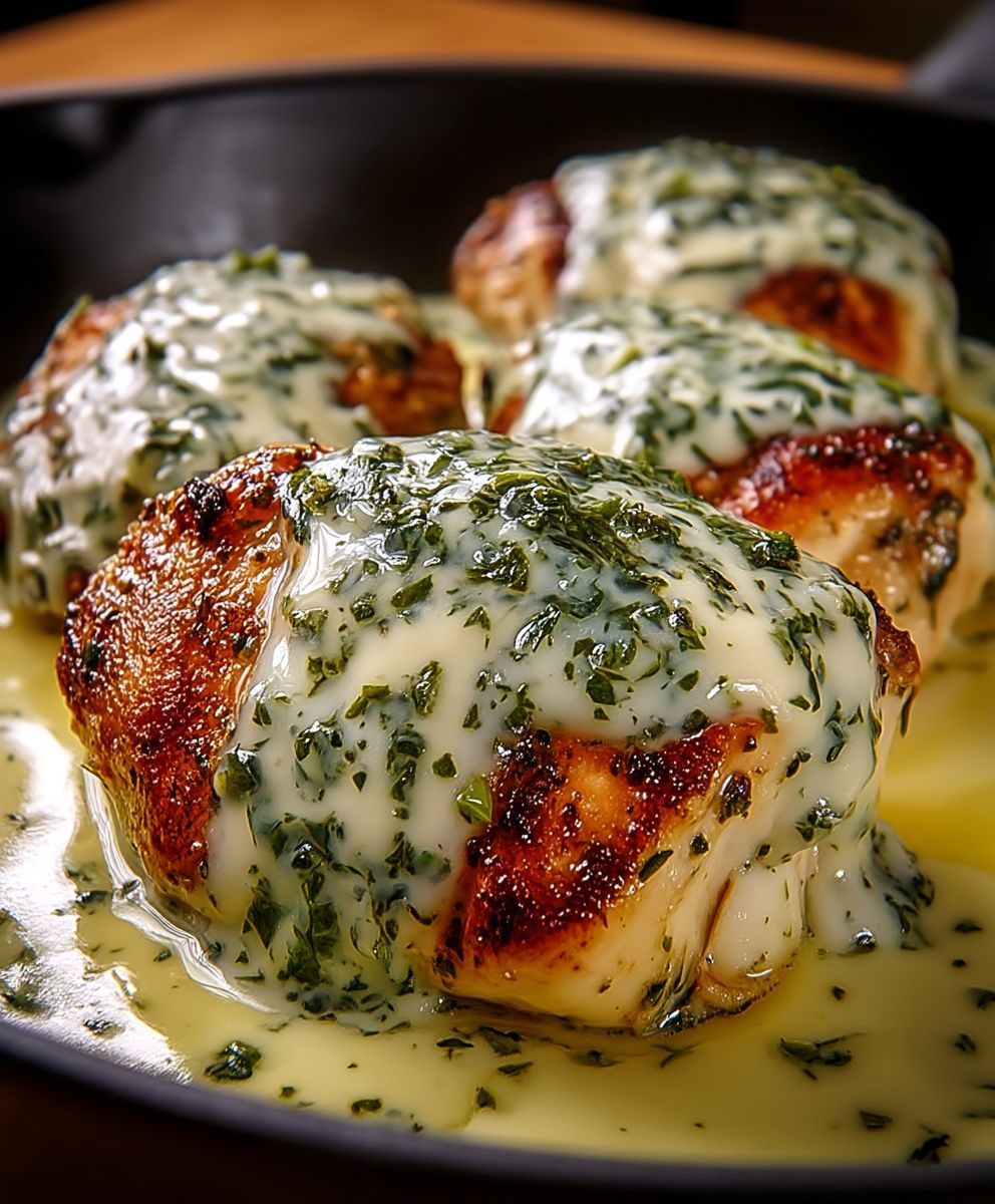 Basil Cream Mozzarella Chicken