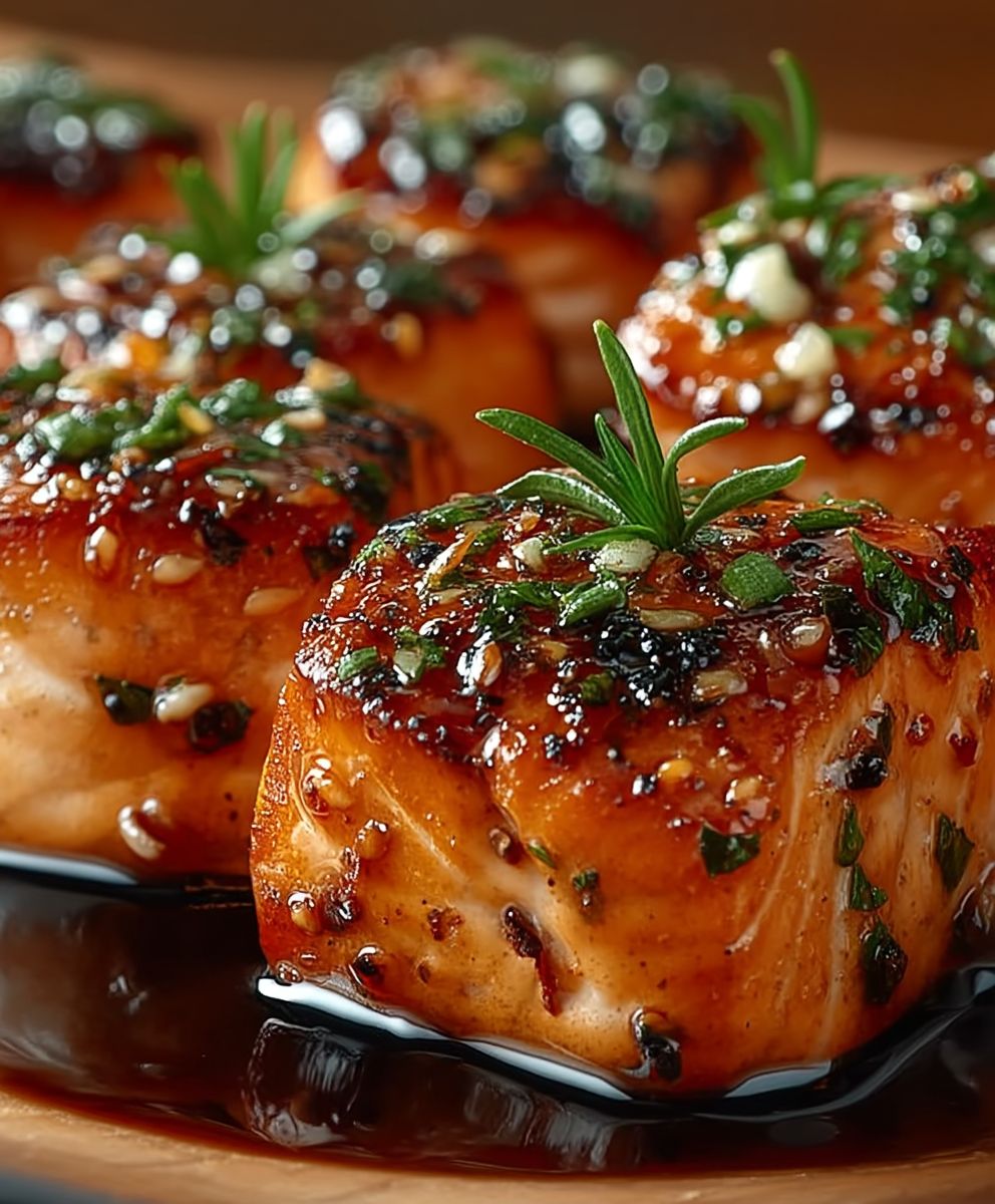 Honey Garlic Glazed Salmon