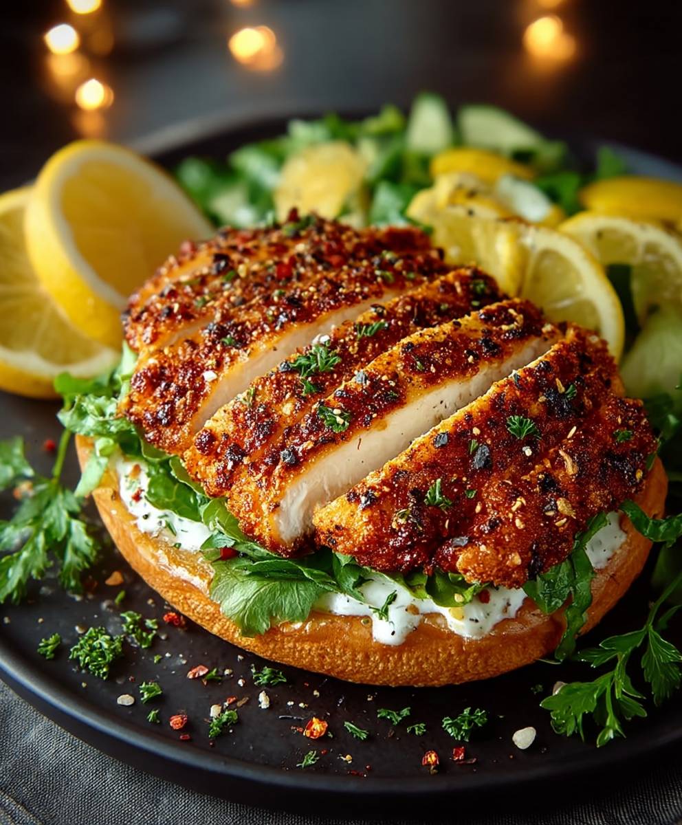 Lemon Pepper Chicken Sandwich