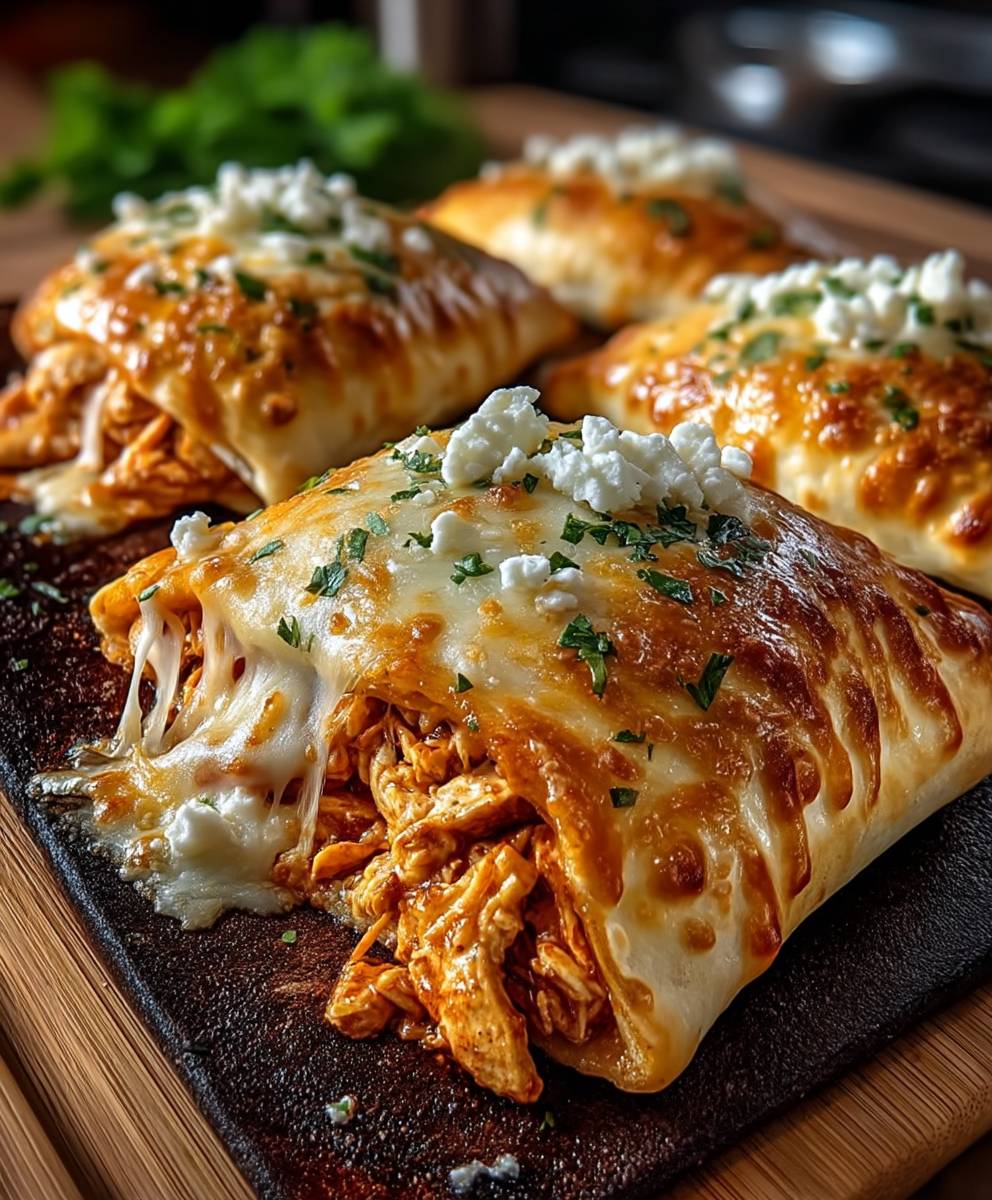 Buffalo Chicken Pizza Pockets
