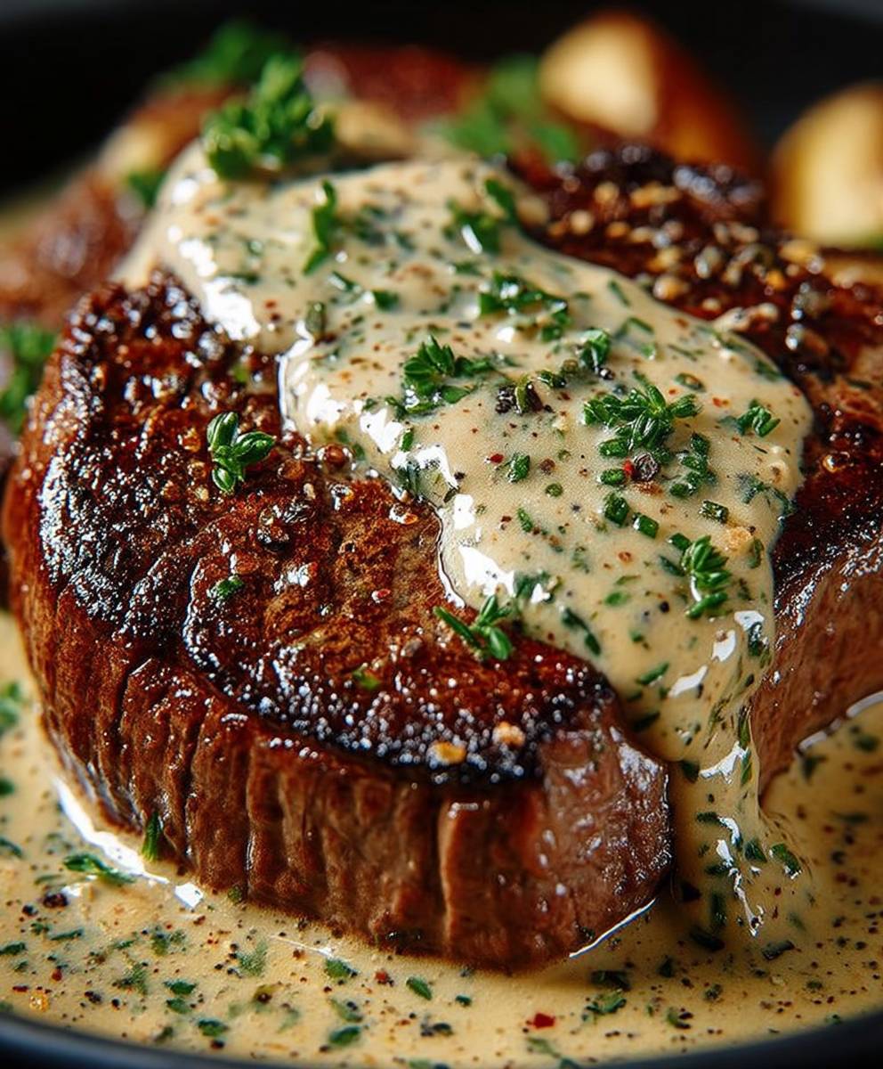 Creamy Garlic Steak