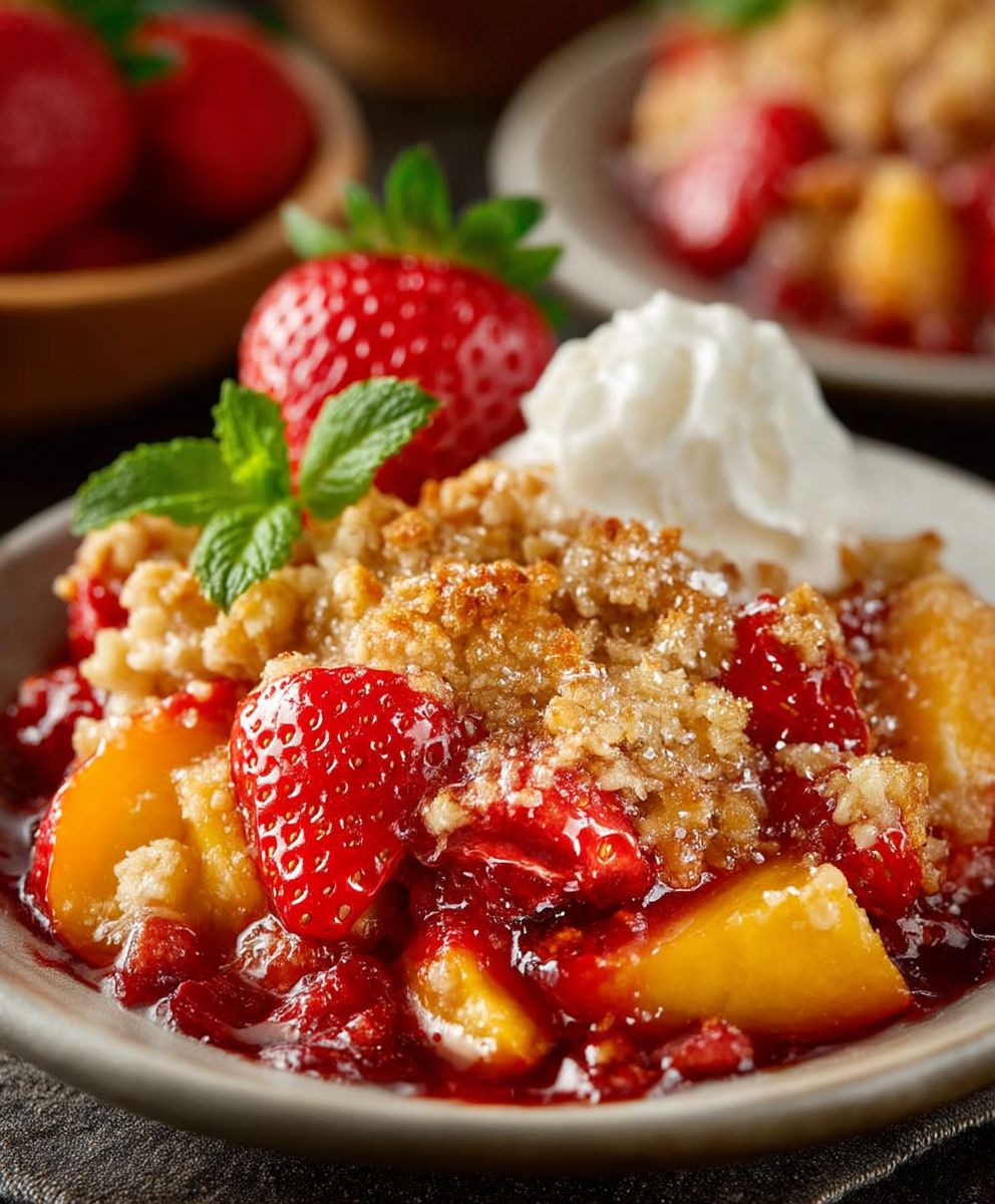 Strawberry Peach Crisp