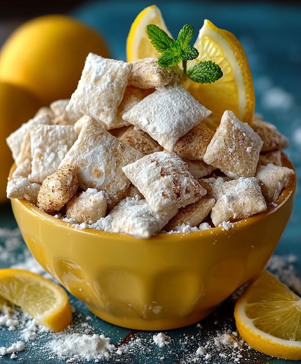 Lemonade Puppy Chow Snack