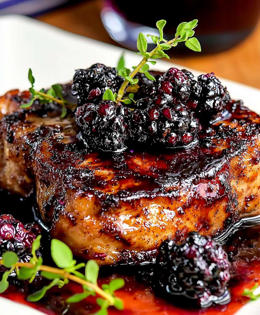 Blackberry Pork Chops