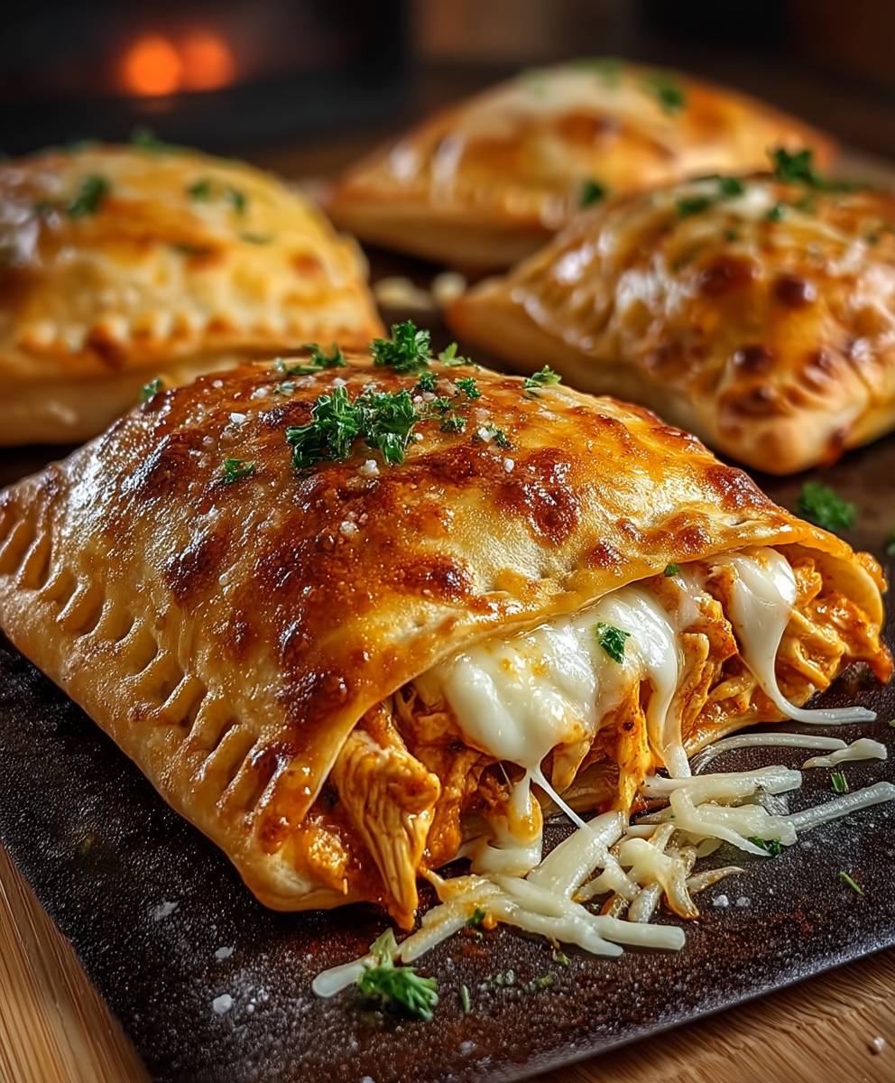 Buffalo Chicken Pizza Pockets