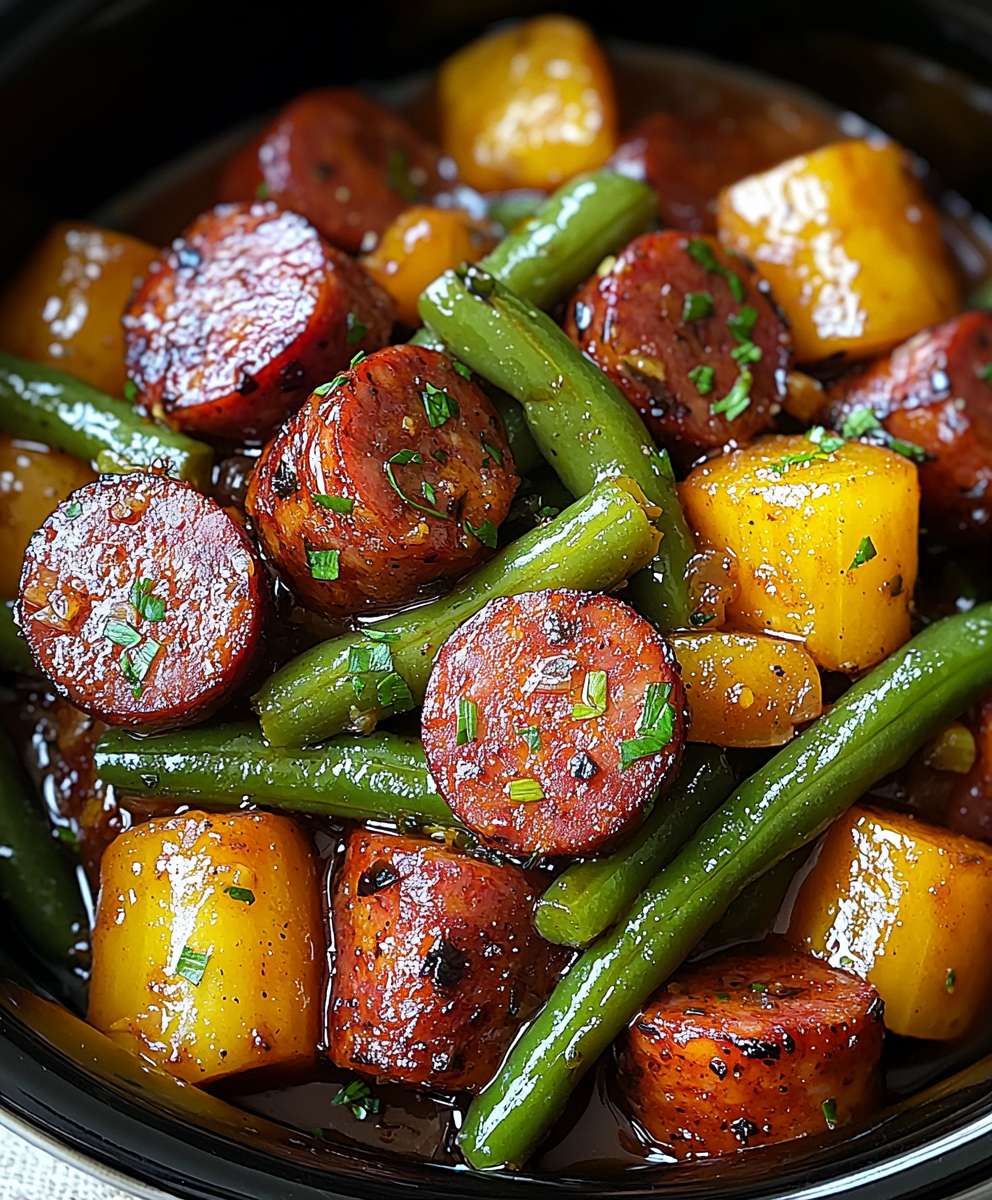 Kielbasa and Green Beans