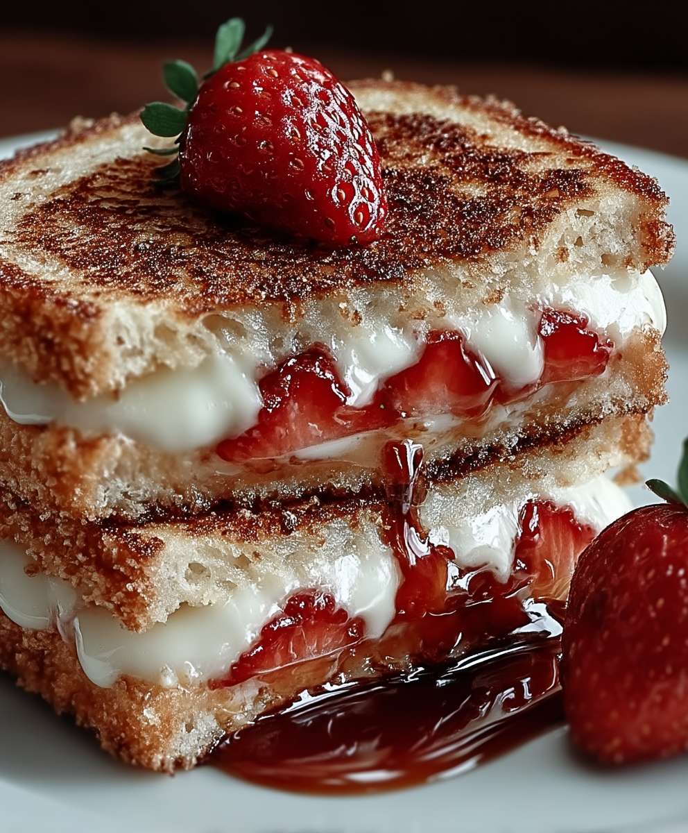 Fried Strawberry Cheesecake