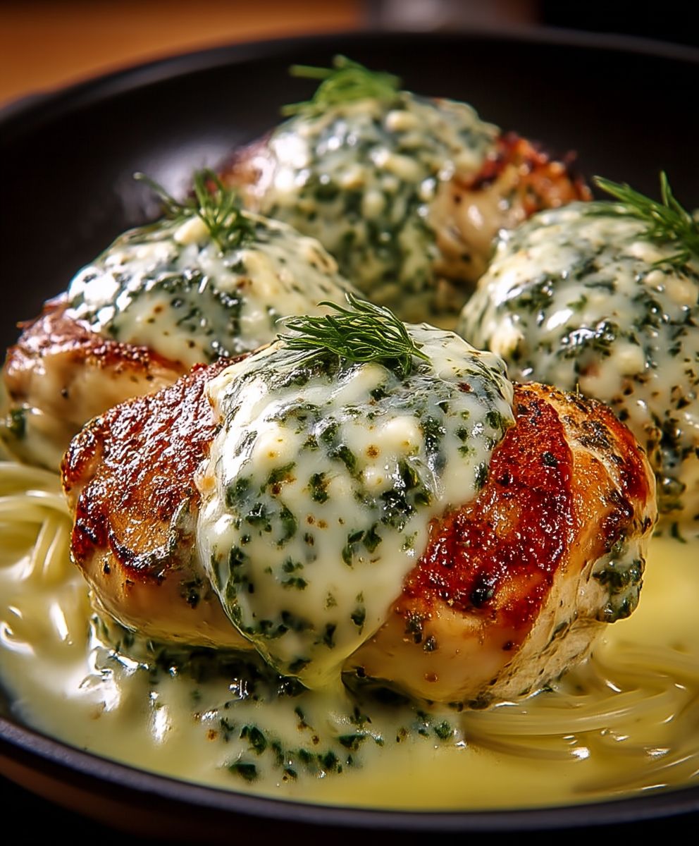 Basil Cream Mozzarella Chicken