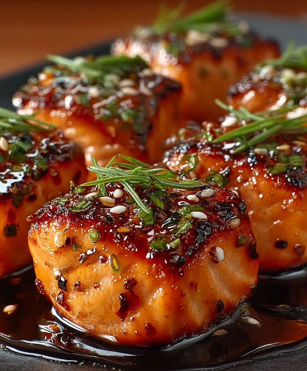 Honey Garlic Glazed Salmon