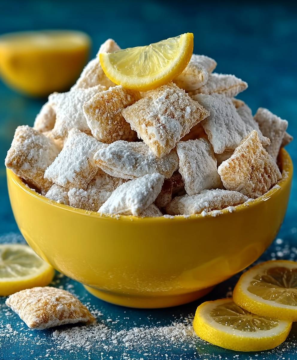 Lemonade Puppy Chow Snack