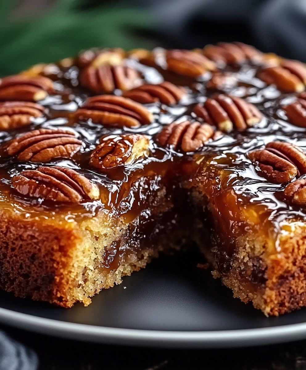 Pecan Upside Down Cake