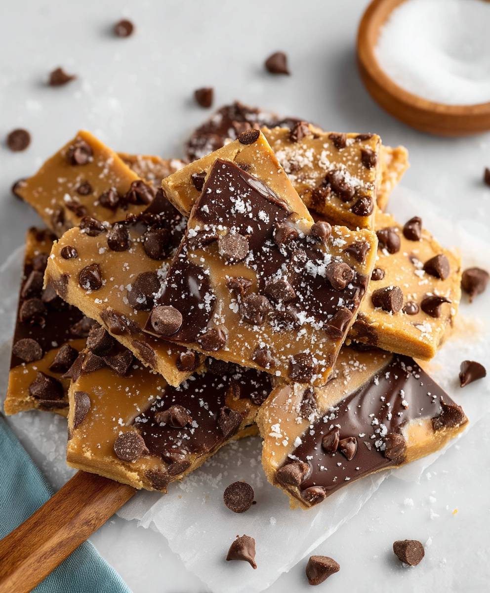 Healthy Cookie Dough Bark