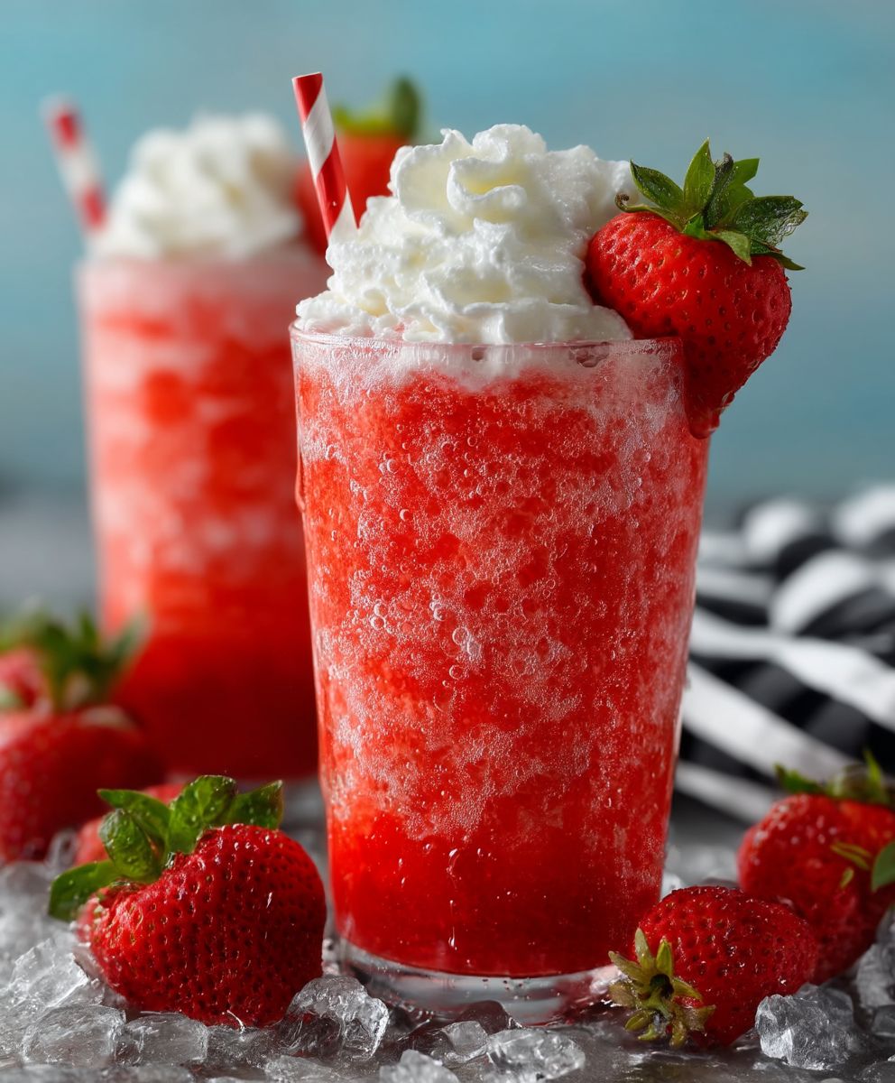 Strawberry cream soda