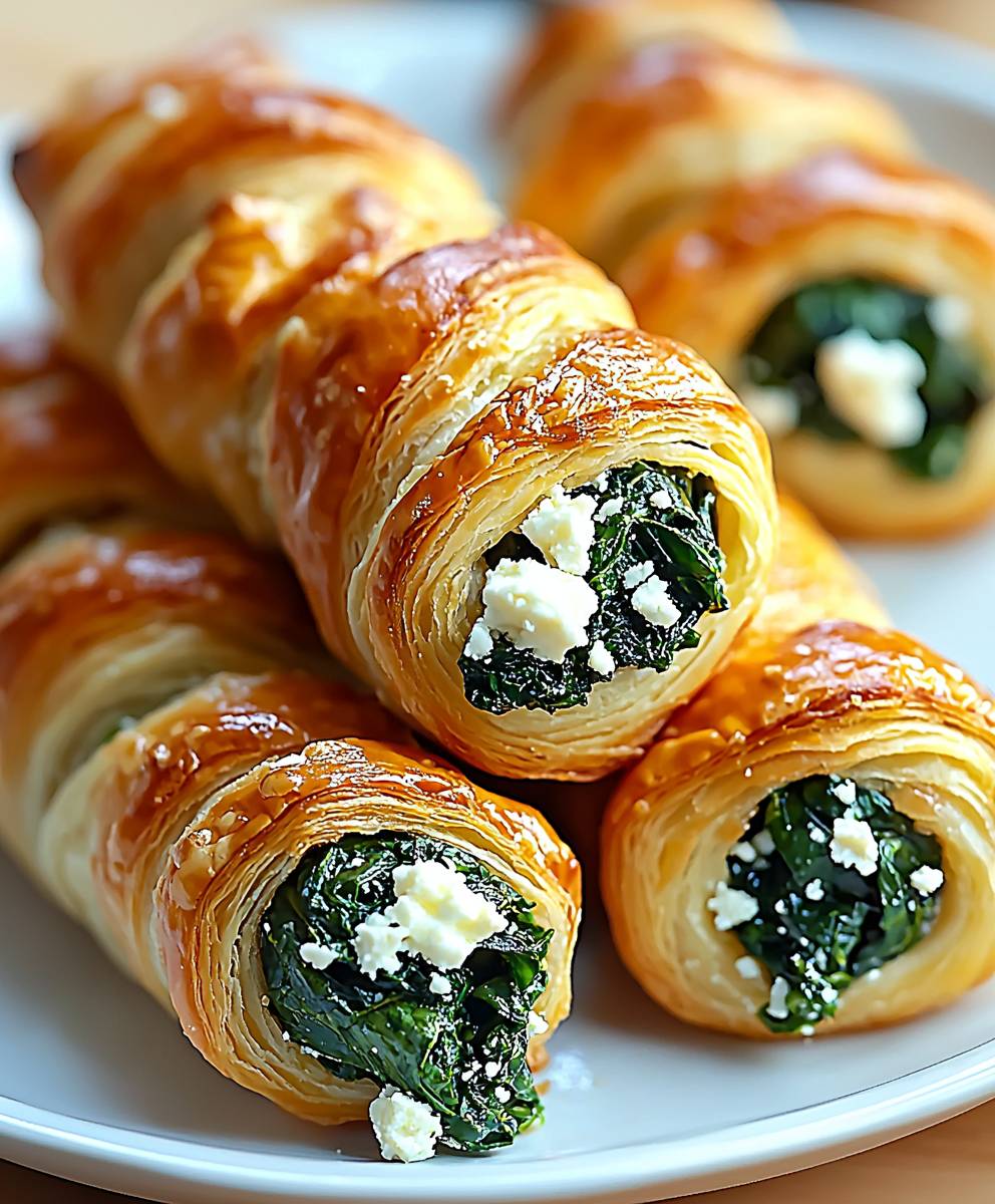 Spinach feta puff pastry
