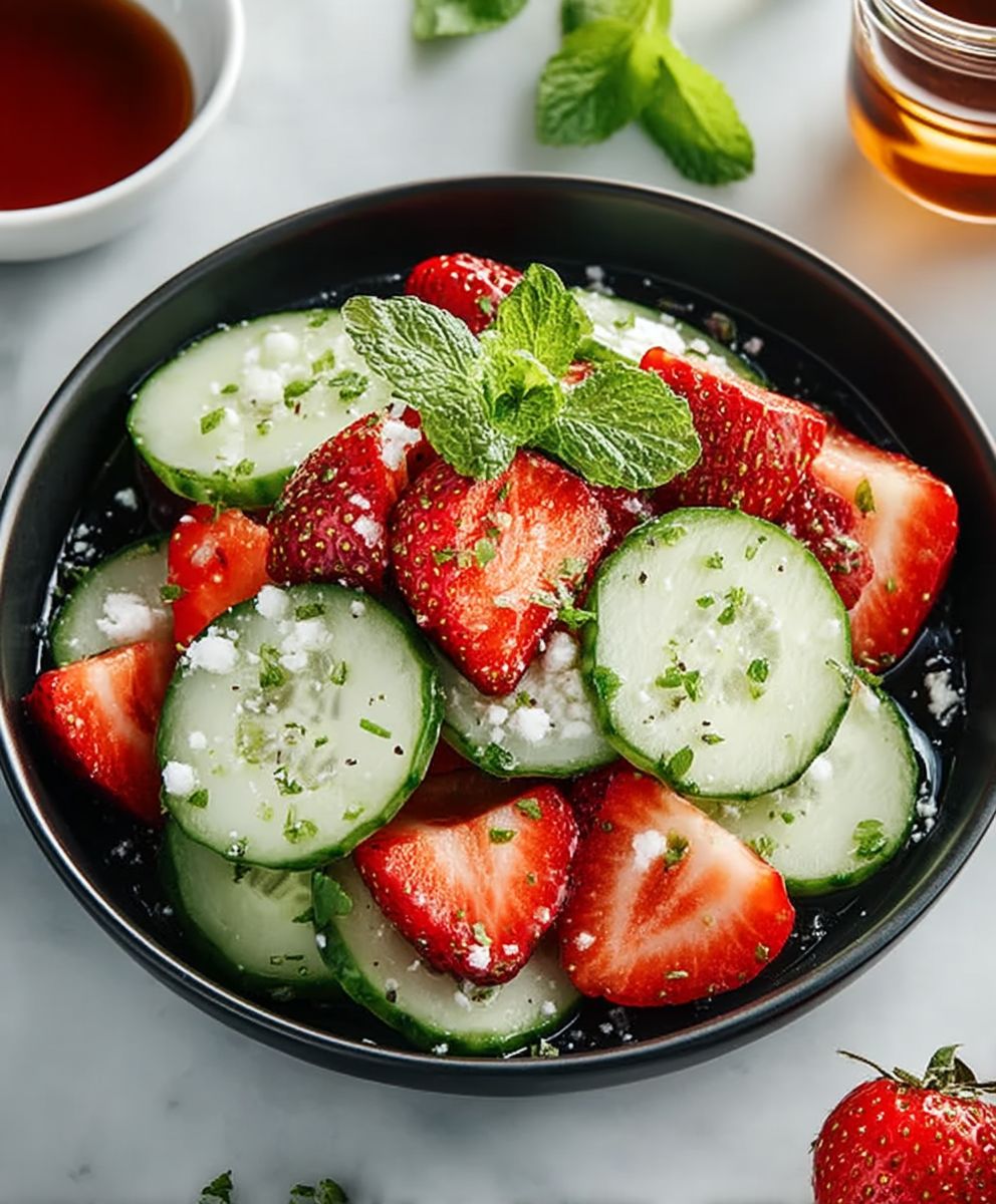 Cucumber Strawberry Salad