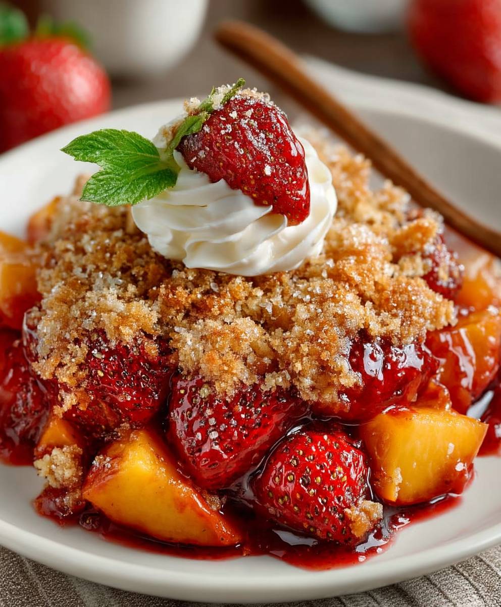 Strawberry Peach Crisp