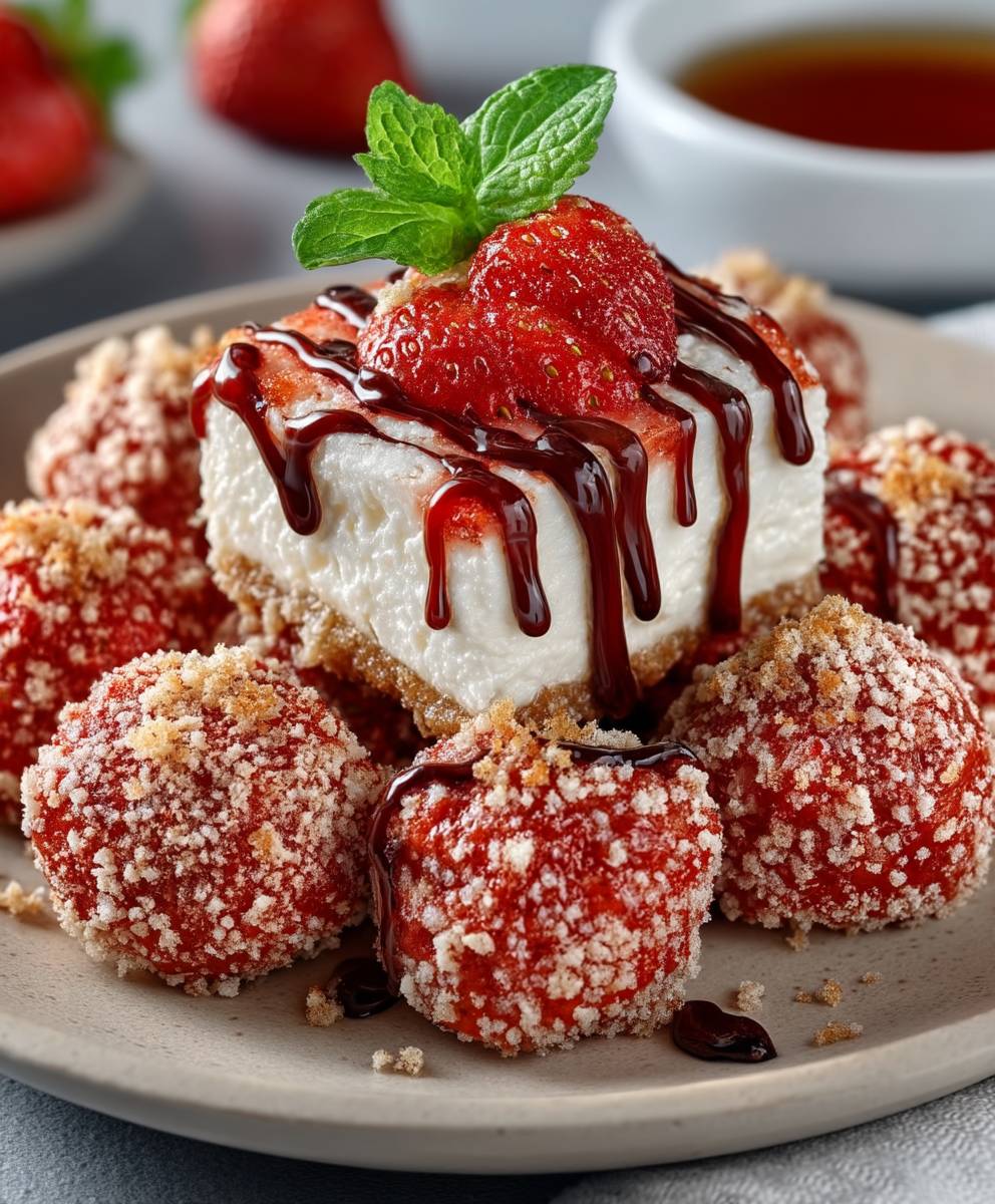 Strawberry Shortcake Energy Bites