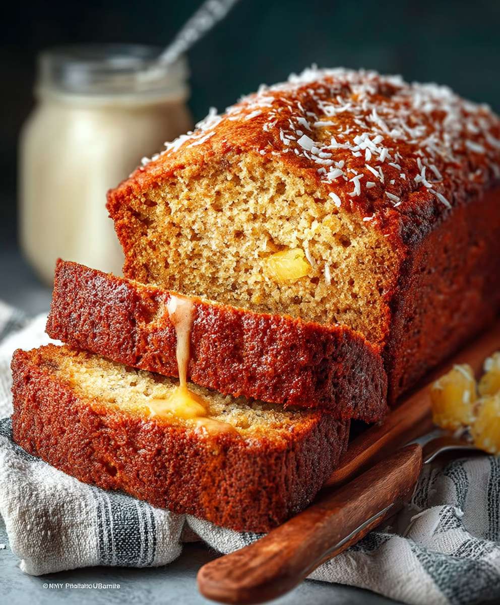 Hawaiian Banana Bread Pineapple Coconut