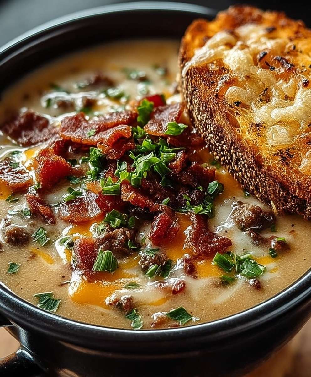 Philly Cheesesteak Soup