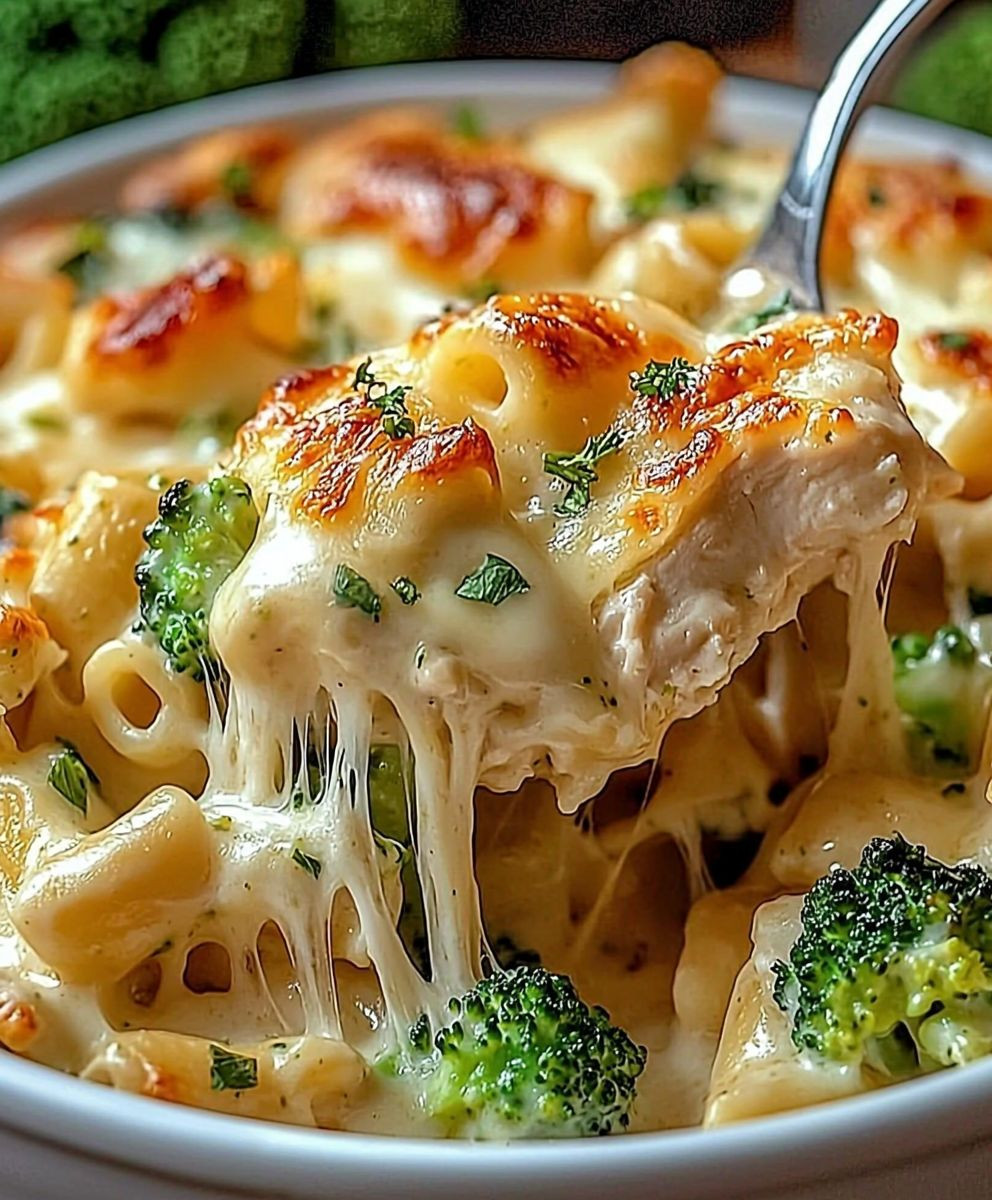 Chicken Broccoli Alfredo Bake