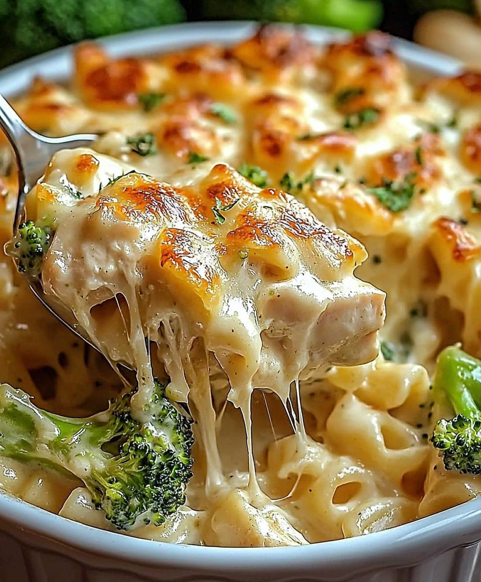 Chicken Broccoli Alfredo Bake